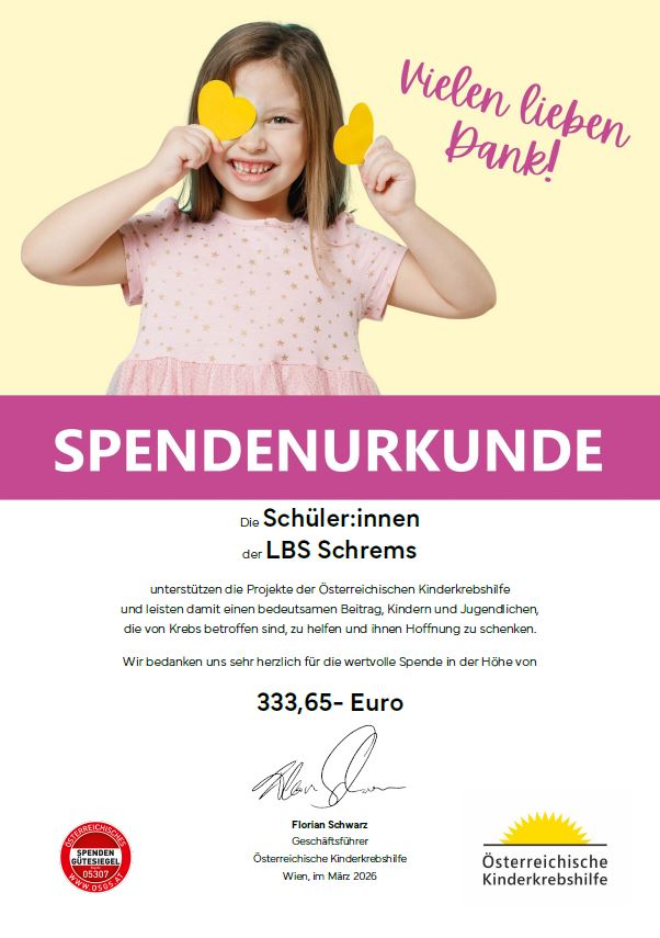 SpendenurkundeLBSSchrems